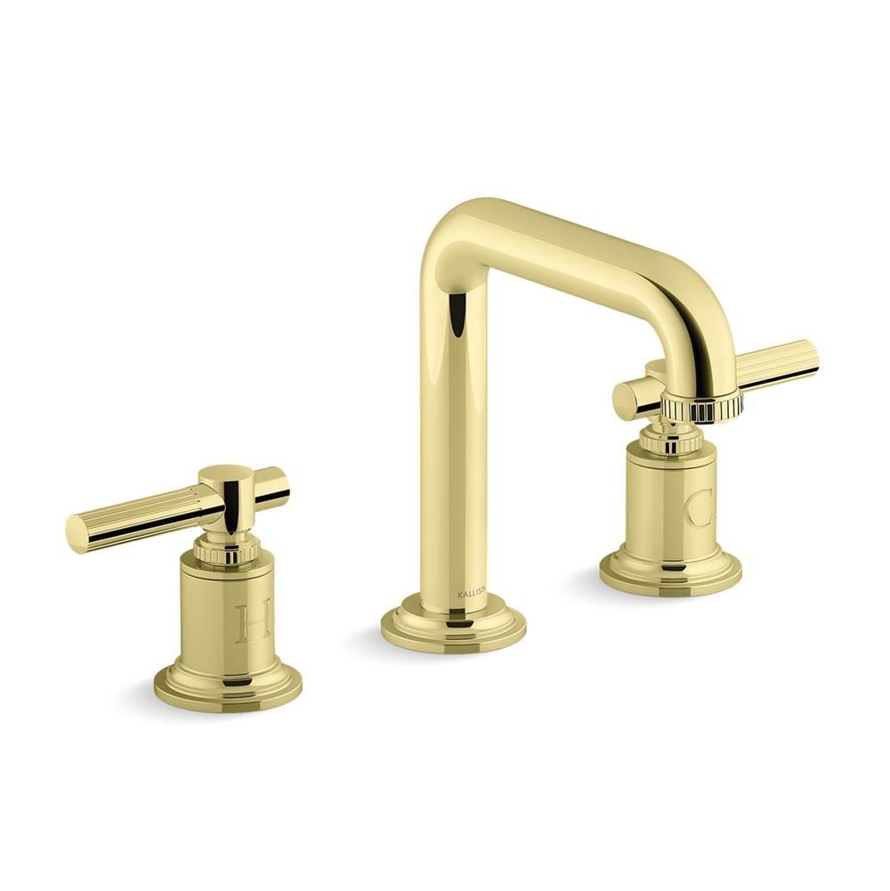 Kallista - Central Park WestE Sink Fct, Tall Spt Lv - Unlacquered Brass