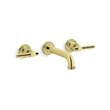 Kallista - Central Park WestE Wall Mnt Sink Fct, Lv - Unlacquered Brass