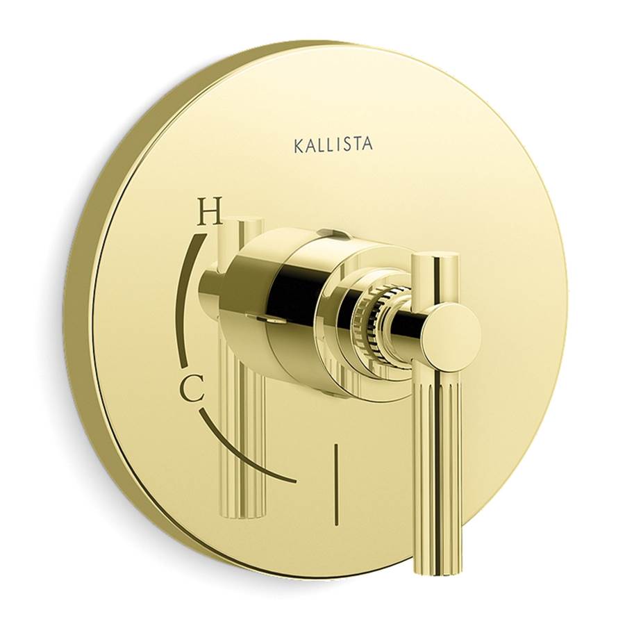 Kallista - Central Park WestE Pressure Balance, Lv - Unlacquered Brass