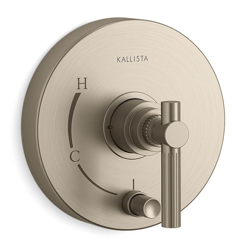 Kallista - Central Park WestE Pressure Bal W/Div Lv - Brushed Bronze