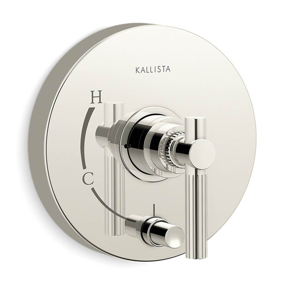 Kallista - Central Park WestE Pressure Bal W/Div Lv - Unlacquered Brass