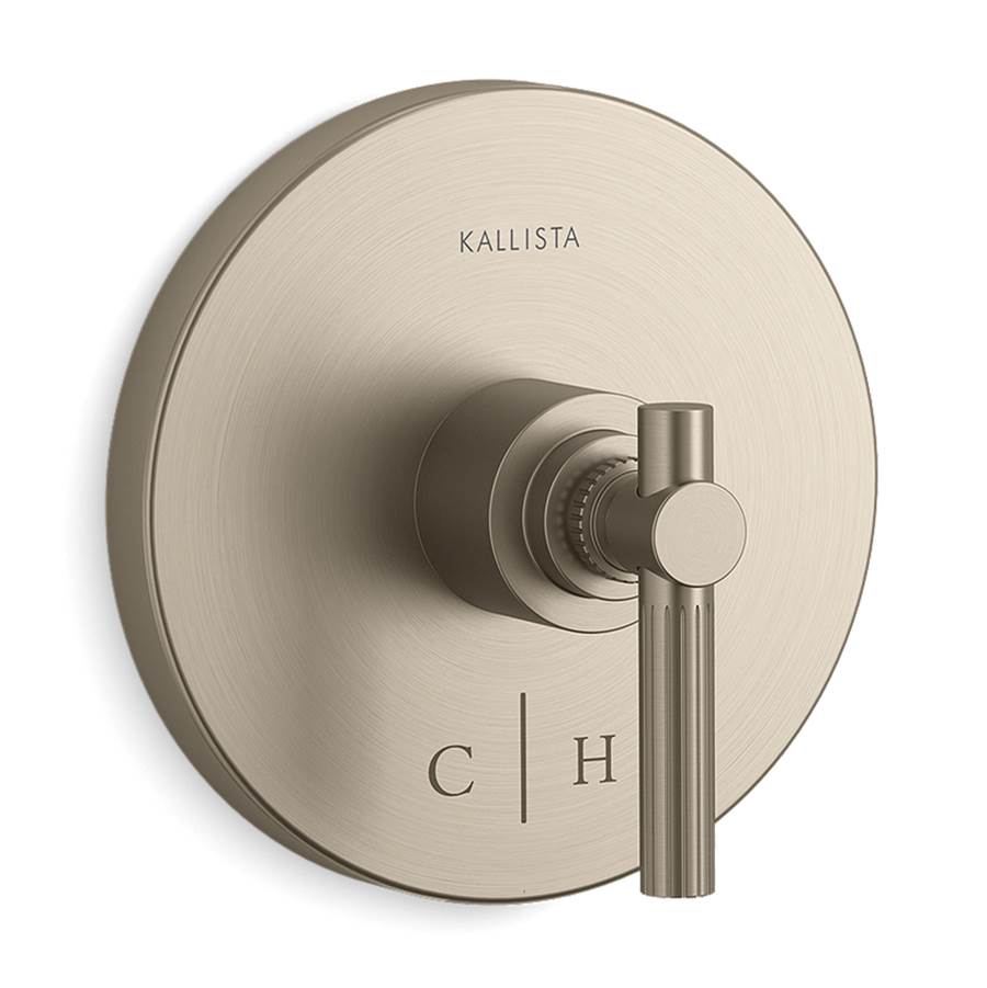 Kallista - Central Park WestE Thermostatic Trim, Lv - Brushed Bronze