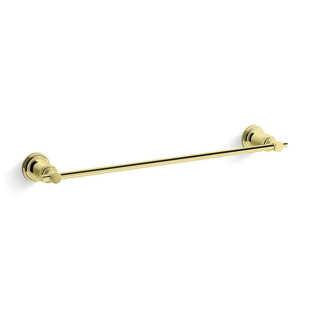 Kallista - Central Park WestE Towel Bar, 18'' - Unlacquered Brass