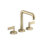 Kallista - OneE Dm Bath Set, Tall Spout, Lever - Brushed French Gold