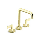 Kallista - OneE Dm Bath Set, Tall Spout, Lever - Unlacquered Brass