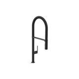 Kallista - Juxtapose Semi-Pro Faucet W/ Po Spray - Matte Black