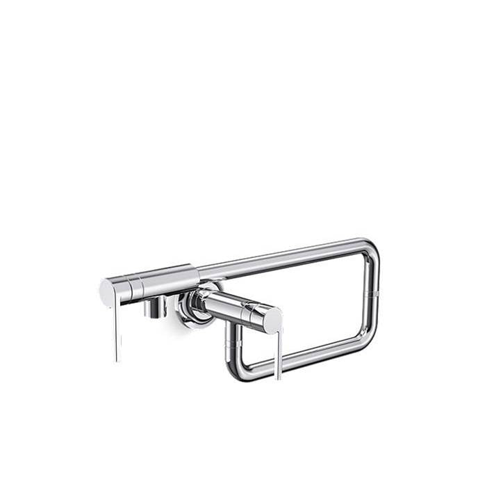 Kallista - Juxtapose Wall Mount Pot Filler - Polished Chrome