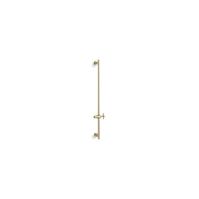 Kallista - Traditional Slidebar With Cross Handle - Brushed French Gold
