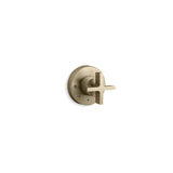 Kallista - OneE Volume Control Trim, Cross Handle - Brushed French Gold