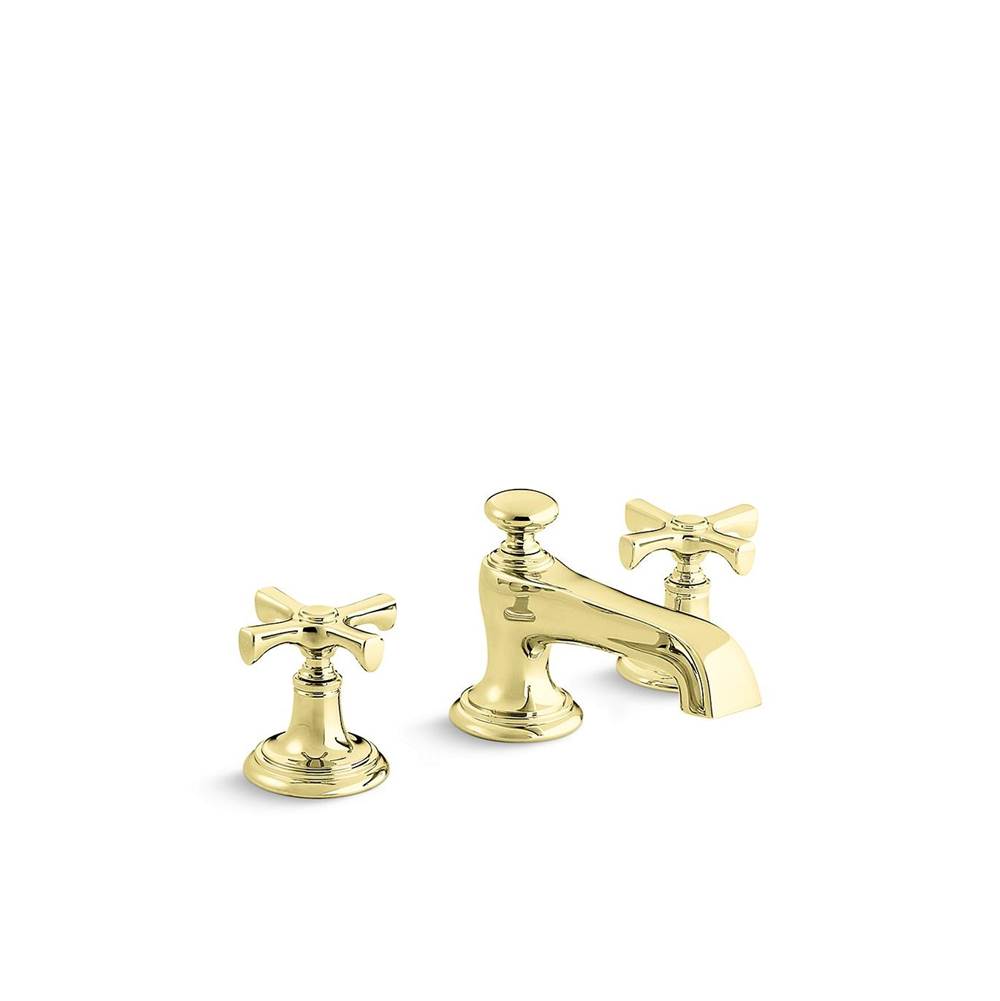 Kallista - Bellis Basin Set, Cr, Traditional Spout - Unlacquered Brass
