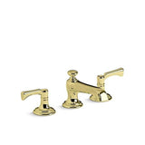 Kallista - Bellis Basin Set, Lv, Traditional Spout - Unlacquered Brass
