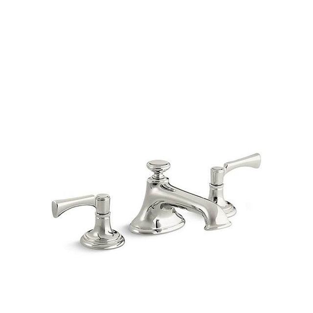Kallista - Bellis Basin Set, Lever, Noble Spout - Nickel Silver