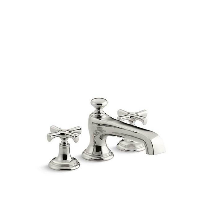 Kallista - Bellis Dm Bath Set, No-Div, Cross - Nickel Silver