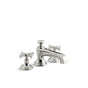 Kallista - Bellis Dm Bath Set, No-Div, Cross - Nickel Silver