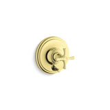 Kallista - Bellis Pressure Balance W/Div, Cross - Unlacquered Brass