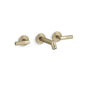 Kallista - Pinna PalettaE Wall Mnt Basin Set - Brushed French Gold