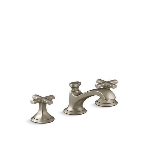 Kallista - Script Sink Faucet Low Spout Crss Hndl - Brushed Bronze
