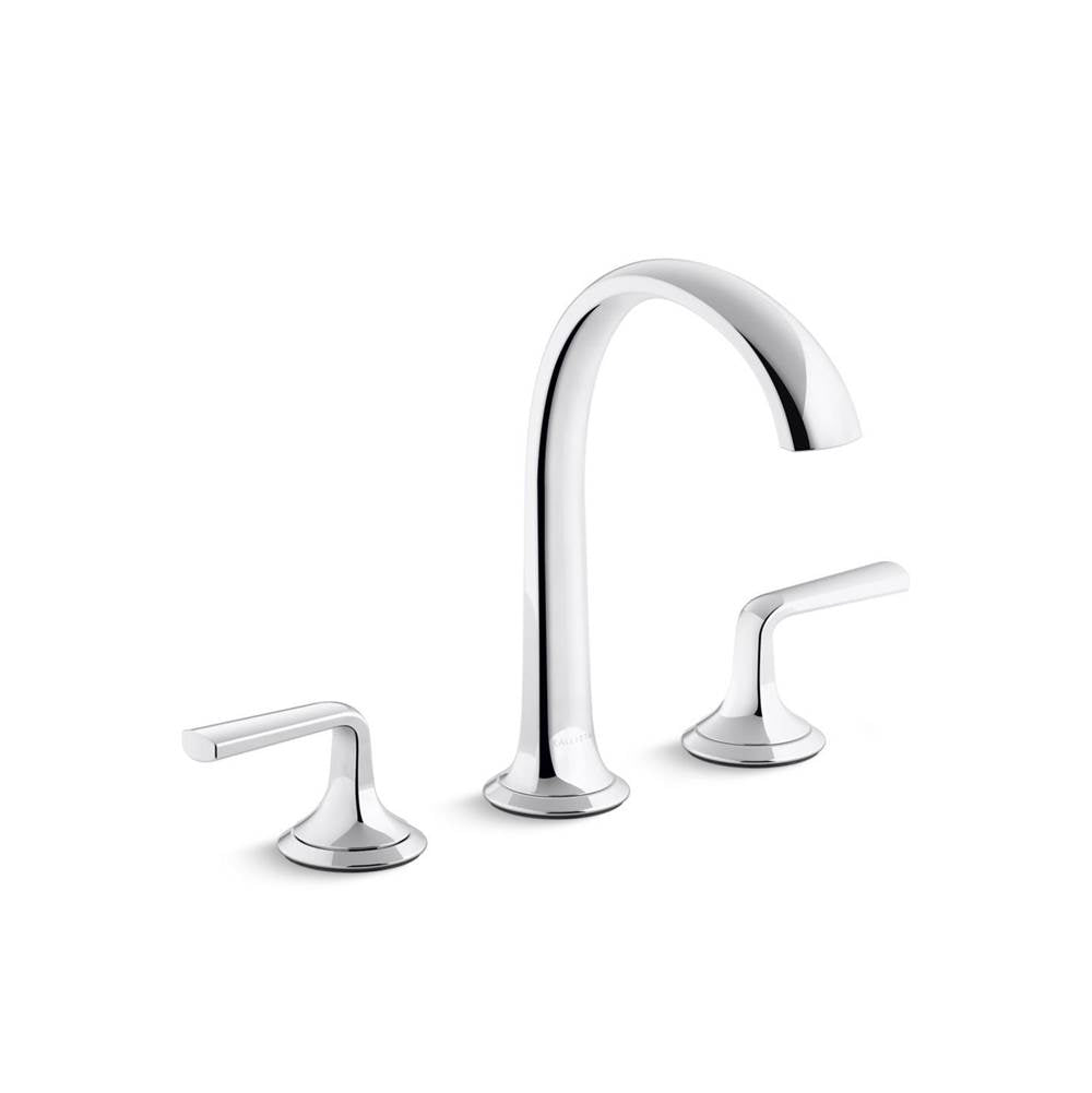 Kallista - Script Sink Faucet Arch Spout Lvr Hndl - Polished Nickel