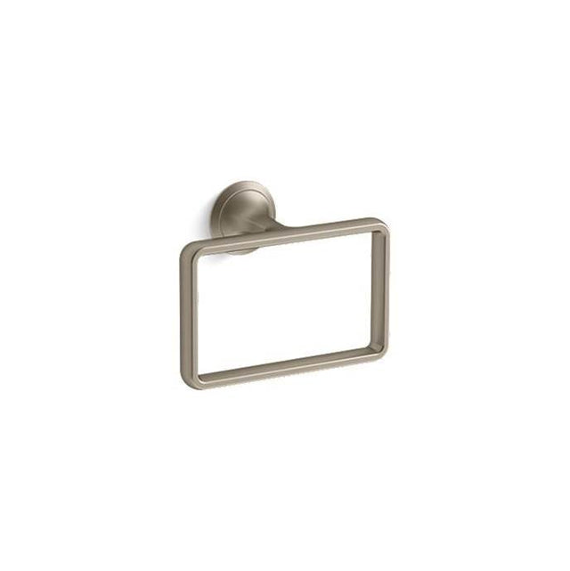 Kallista - Script Towel Ring - Brushed Bronze