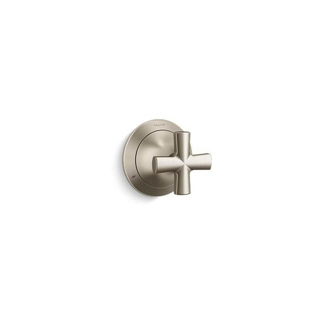 Kallista - Script Transfer Trim, Cross Handle - Brushed Bronze
