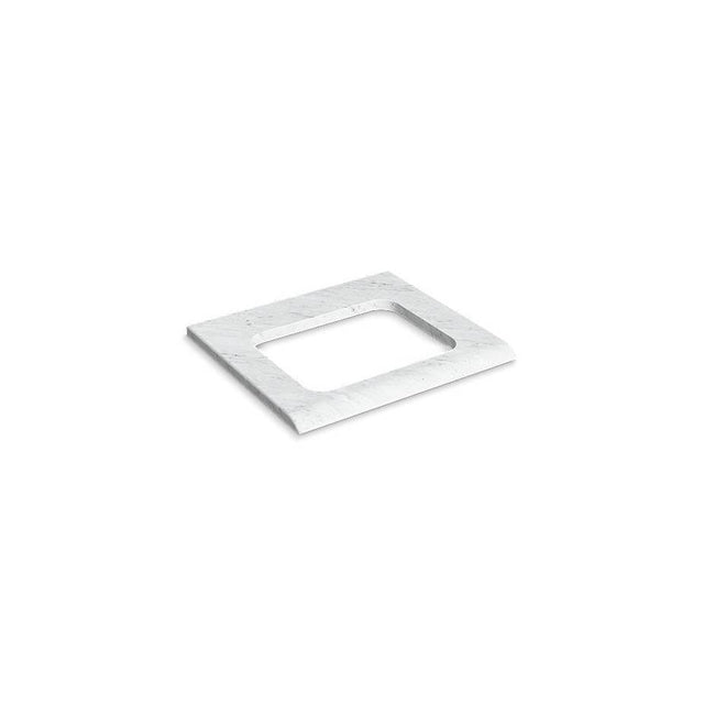 Kallista - OneE Console Table Top, Cutout - Nero Marquina
