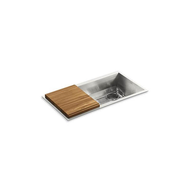 Kallista - Soltiere 33'' Kitchen Sink W/Accessories - Stainless Steel