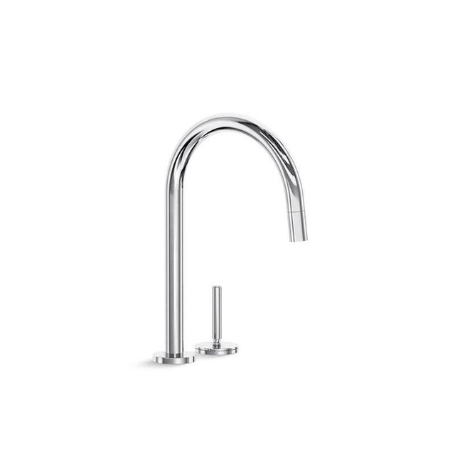 Kallista - OneE Pulldown Kitchen Faucet - Unlacquered Brass