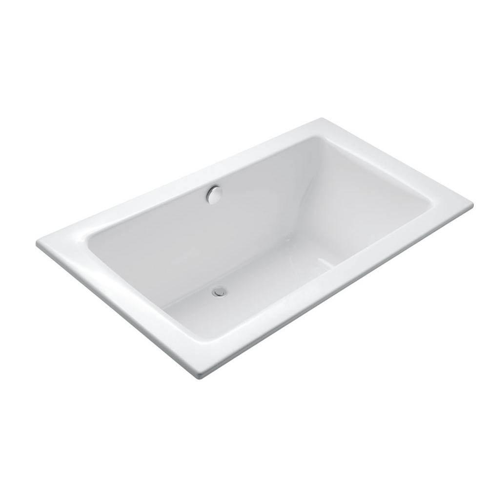 Kallista - Perfect Large Rectangular Drop-In Bath - Stucco White