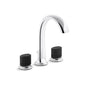Kallista - ScriptE Dckmnt Bth St Arc Div Porc, Blk - Polished Chrome