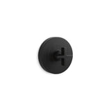 Kallista - OneE Pb Shower Trim W/O Divrt, Cross Hdl - Matte Black