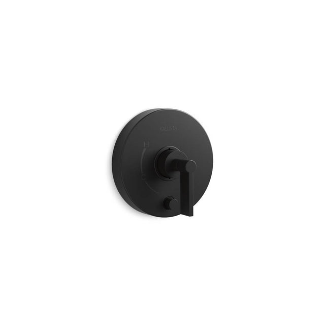 Kallista - OneE Pb Shower Trim W/Divrt, Lever Hdl - Matte Black