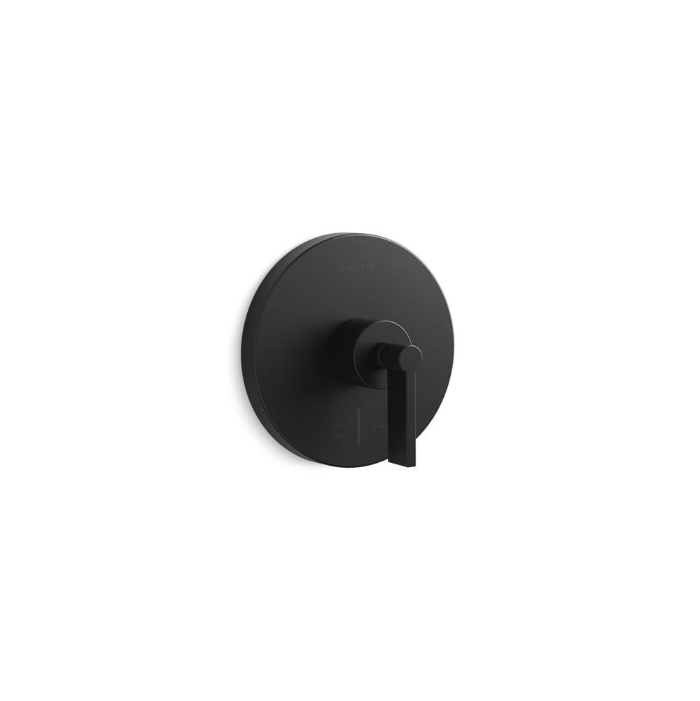 Kallista - OneE Thermo Trim, H&C, Lever Handle - Matte Black