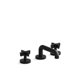 Kallista - OneE Basin Set, Low Spout, Cross Handle - Matte Black