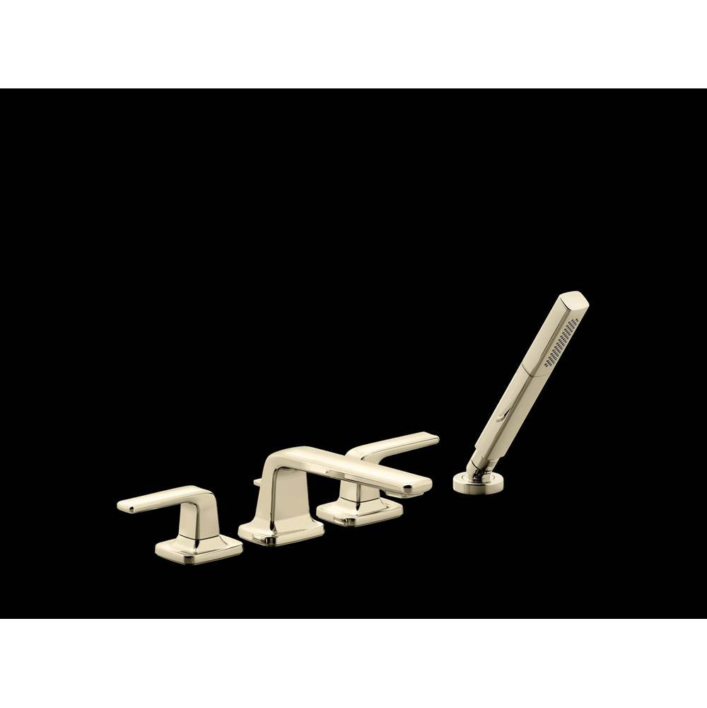 Kallista - Per Se Deck-Mount Bath Set W/Diverter - French Gold