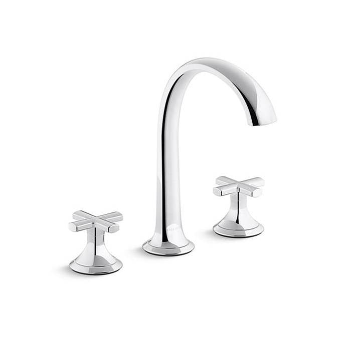 Kallista - Script Sink Faucet Arch Spout Crss Hndl - Polished Chrome