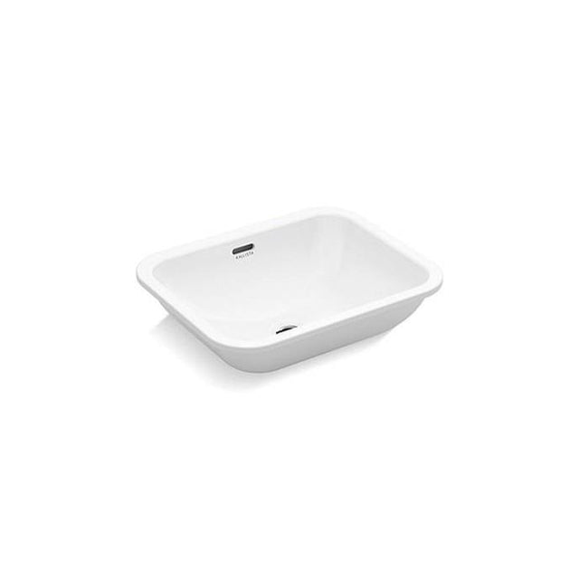 Kallista - Perfect Um Sink, Soft Rectangle, Glzd - Stucco White