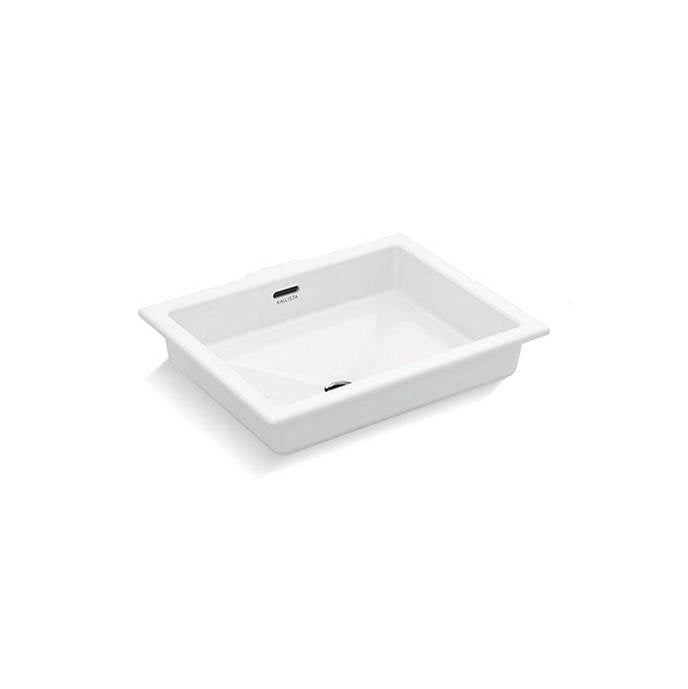 Kallista - Perfect Um Sink, Centric Rectangle Glzd - Stucco White