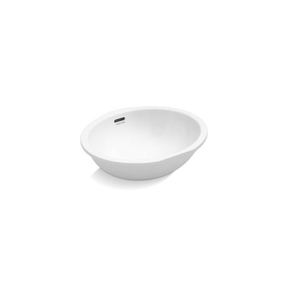 Kallista - Perfect Um Sink, Soft Oval, Glzd - Stucco White