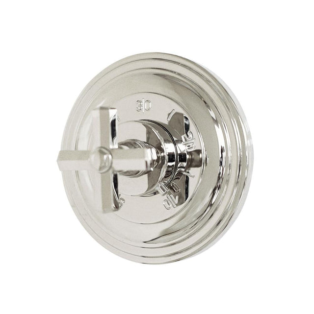 Kallista - Town Thermostatic Trim, Cross Handle - Nickel Silver