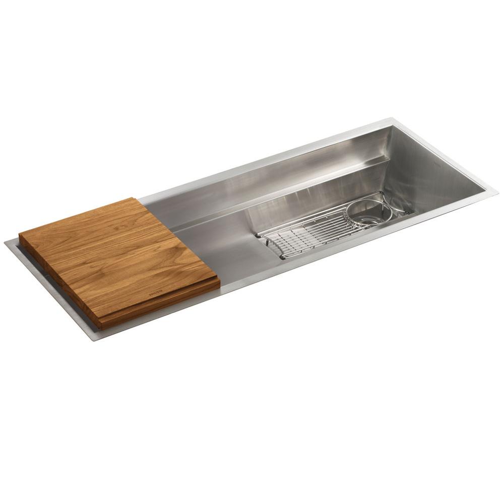 Kallista - Multiere 45'' Kitchen Sink W/Accessories - Stainless Steel