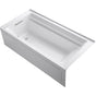 Kohler - Archer 72'' x 36'' alcove Heated BubbleMassageE air bath with Bask heated surface, left drain - White