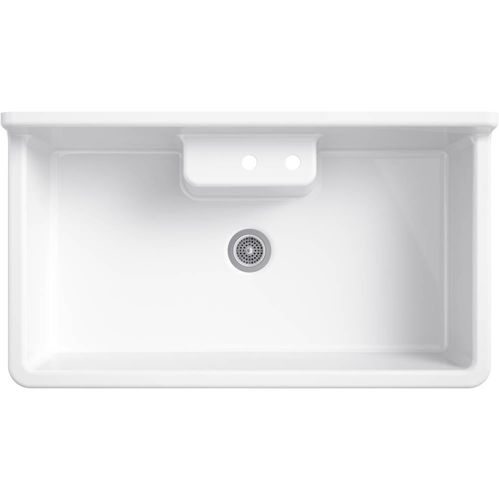 Farmstead 45'' top-/wall-mount single-bowl workstation farmhouse kitchen sink