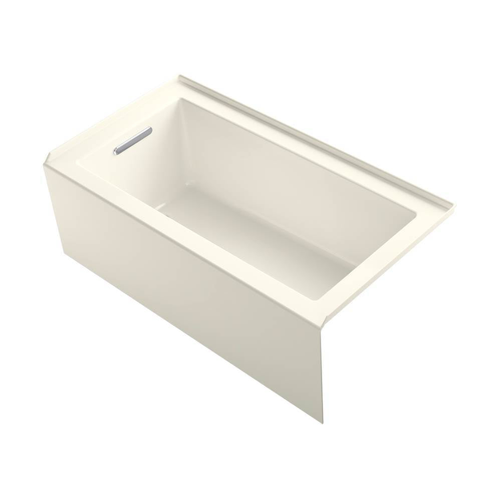 Kohler - Underscore 60'' x 32'' alcove bath, left drain - Biscuit