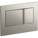Kohler - Bevel Flush actuator plate for 2''x4'' in-wall tank and carrier system - Vibrant Brushed Nickel