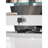 Verdera 34'' x 30'' two-door lighted medicine cabinet, left-hinged