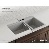 Kennon 25'' top-/undermount single-bowl kitchen sink
