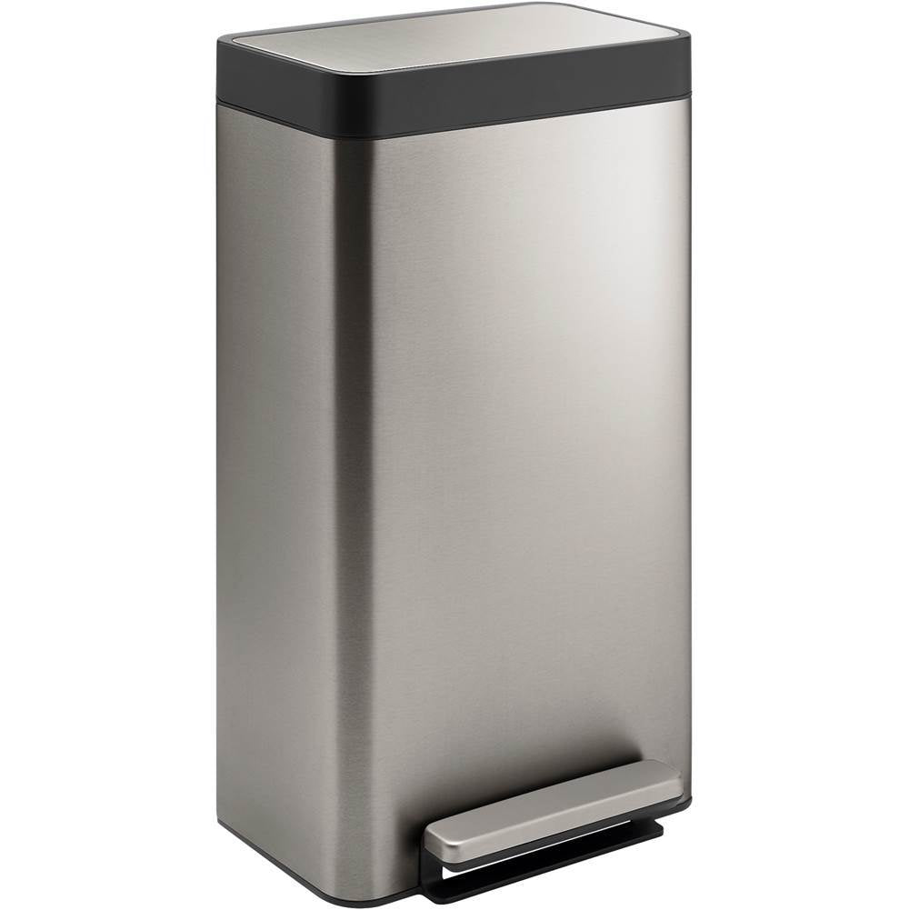 Kohler - 8-gallon loft stainless steel step trash can - Stainless Steel