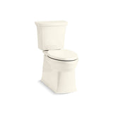 Kohler - Corbelle Two-piece elongated toilet with skirted trapway, 1.28 gpf - Biscuit