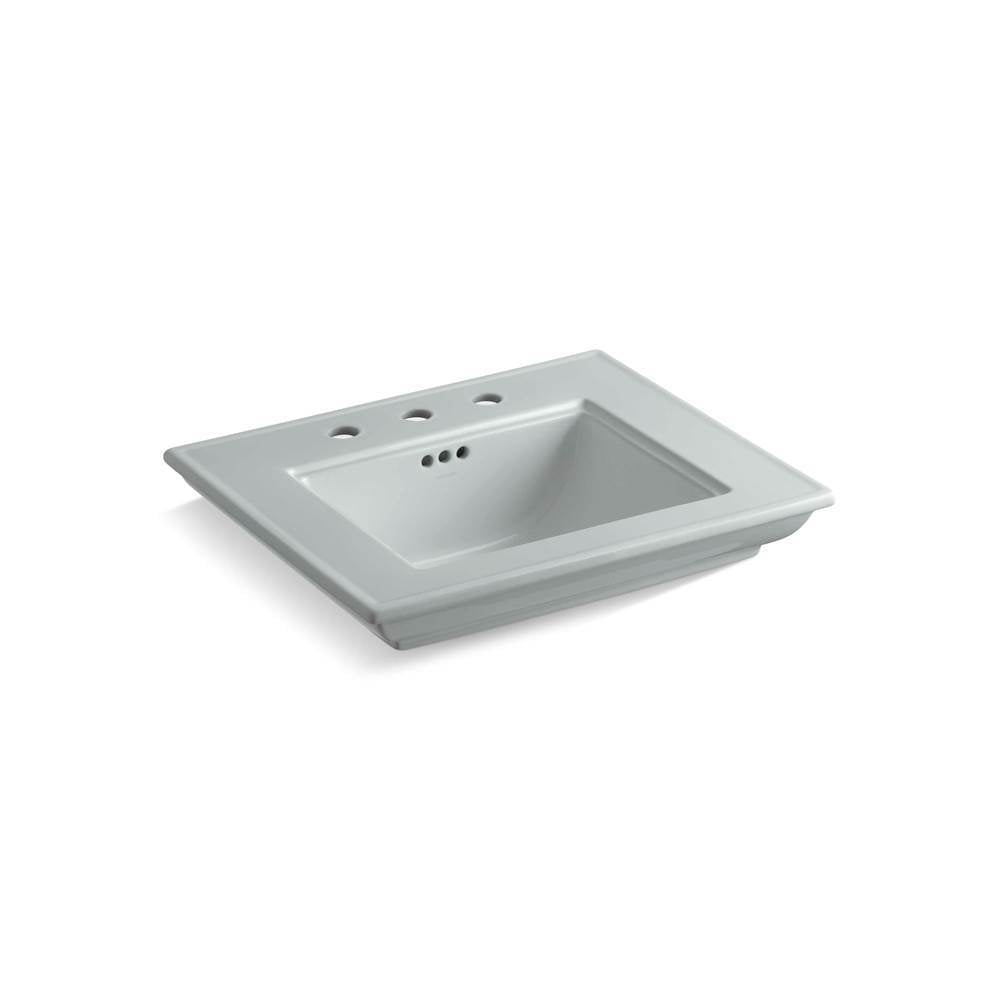 Kohler - Memoirs Stately 25'' pedestal/console table bathroom sink - Ice Grey