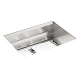 Kohler - Prolific 23'' undermount single-bowl workstation kitchen sink - Stainless Steel